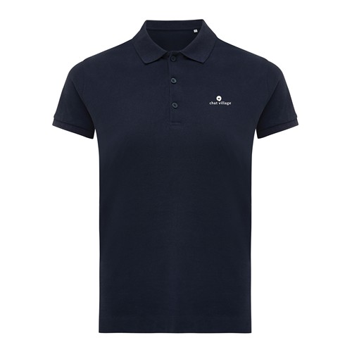azul marino IQONIQ Yosemite Polo Piqué Mujer Algodón Reciclado