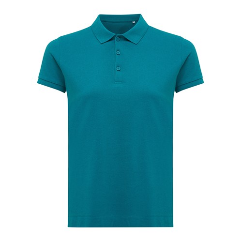 verdigris IQONIQ Yosemite Polo Piqué Mujer Algodón Reciclado