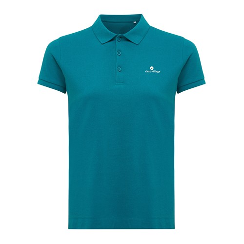 verdigris IQONIQ Yosemite Polo Piqué Mujer Algodón Reciclado
