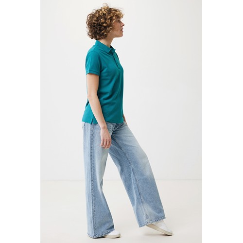 verdigris IQONIQ Yosemite Polo Piqué Mujer Algodón Reciclado