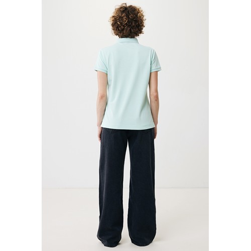verde menta IQONIQ Yosemite Polo Piqué Mujer Algodón Reciclado