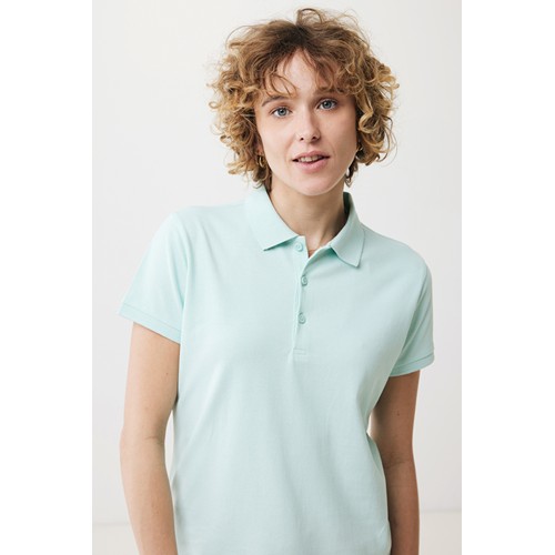 verde menta IQONIQ Yosemite Polo Piqué Mujer Algodón Reciclado