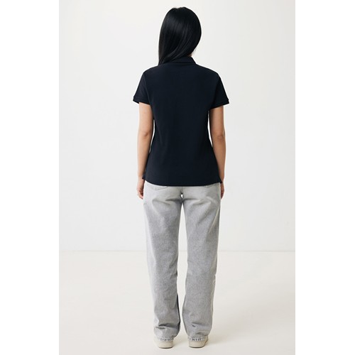 black IQONIQ Yosemite Polo Piqué Mujer Algodón Reciclado