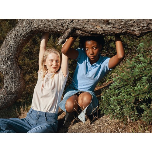 Polo IQONIQ Yosemite piqué algodón reciclado de mujer