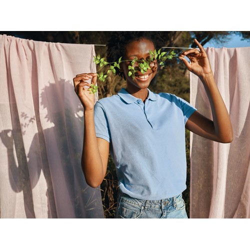 Polo IQONIQ Yosemite piqué algodón reciclado de mujer