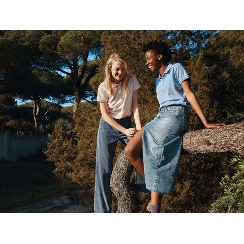 Polo IQONIQ Yosemite piqué algodón reciclado de mujer