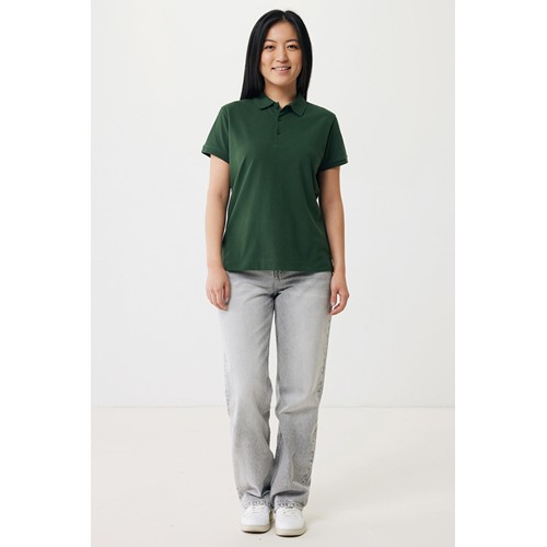 verde bosque IQONIQ Yosemite Polo Piqué Mujer Algodón Reciclado