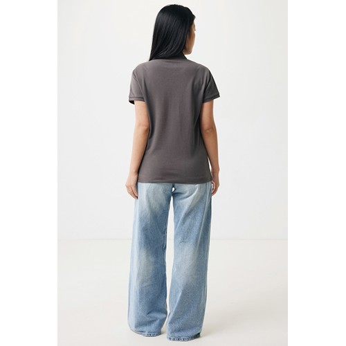 antracita IQONIQ Yosemite Polo Piqué Mujer Algodón Reciclado