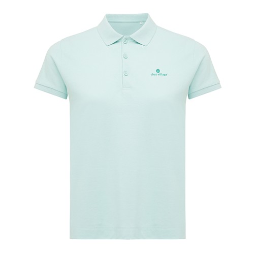 verde menta IQONIQ Yosemite Polo Piqué Mujer Algodón Reciclado