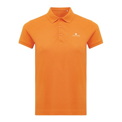 orange IQONIQ Yosemite Polo Piqué Mujer Algodón Reciclado