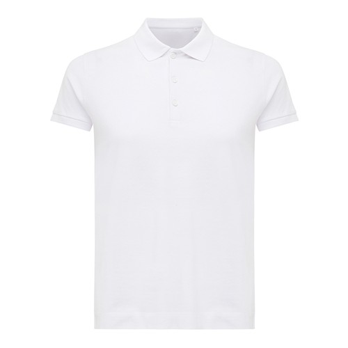 white IQONIQ Yosemite Polo Piqué Mujer Algodón Reciclado