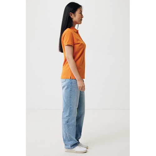 orange IQONIQ Yosemite Polo Piqué Mujer Algodón Reciclado