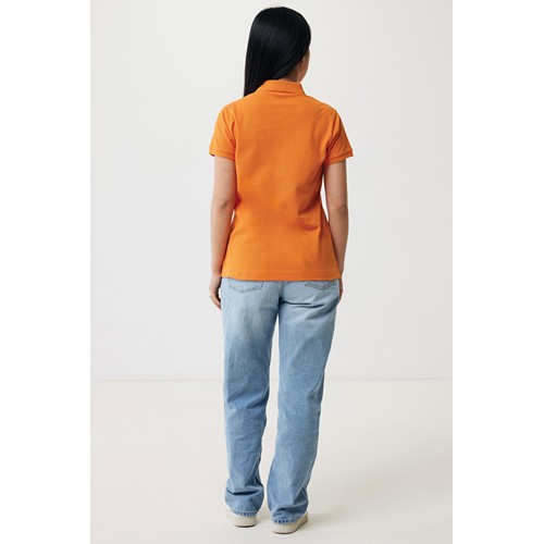 orange IQONIQ Yosemite Polo Piqué Mujer Algodón Reciclado