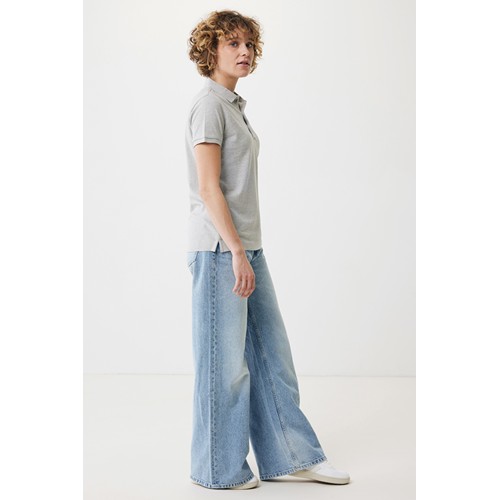 gris chiné IQONIQ Yosemite Polo Piqué Mujer Algodón Reciclado