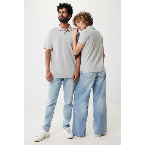 gris chiné IQONIQ Yosemite Polo Piqué Mujer Algodón Reciclado