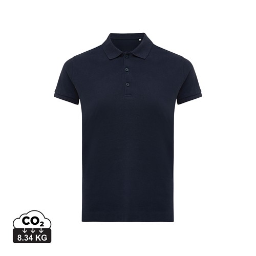 azul marino IQONIQ Yosemite Polo Piqué Mujer Algodón Reciclado