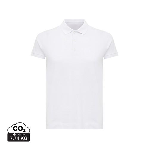 white IQONIQ Yosemite Polo Piqué Mujer Algodón Reciclado