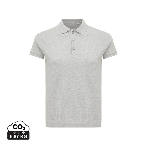 gris chiné IQONIQ Yosemite Polo Piqué Mujer Algodón Reciclado