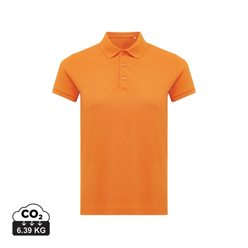 orange IQONIQ Yosemite Polo Piqué Mujer Algodón Reciclado