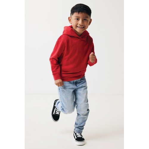 Sudadera Iqoniq Yengo capucha de algodón reciclado niños