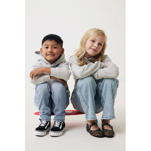 Sudadera Iqoniq Yengo capucha de algodón reciclado niños