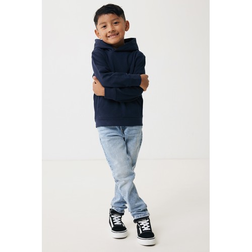 Sudadera Iqoniq Yengo capucha de algodón reciclado niños