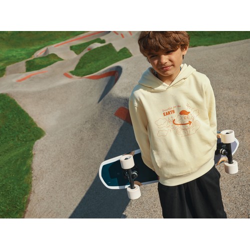 Sudadera Iqoniq Yengo capucha de algodón reciclado niños