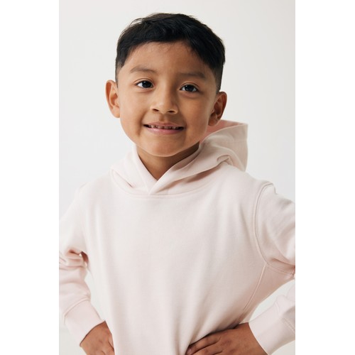 pink Sudadera IQONIQ Yengo capucha de algodón reciclado niños