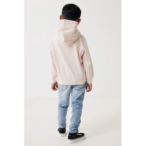 pink Sudadera IQONIQ Yengo capucha de algodón reciclado niños