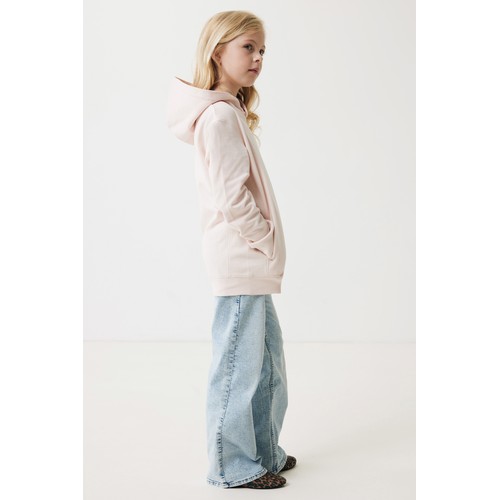 pink Sudadera IQONIQ Yengo capucha de algodón reciclado niños