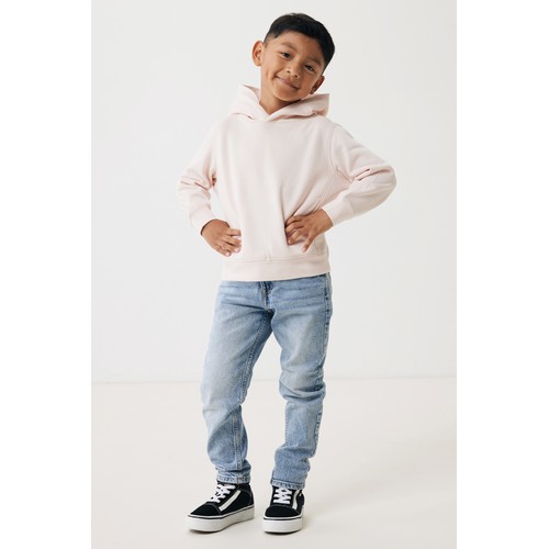 pink Sudadera IQONIQ Yengo capucha de algodón reciclado niños