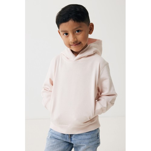 pink Sudadera IQONIQ Yengo capucha de algodón reciclado niños
