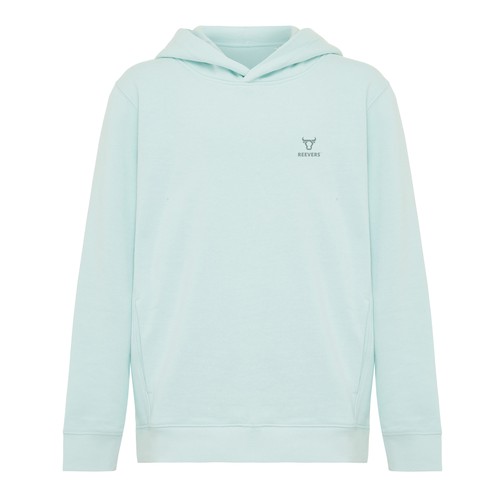 verde menta Sudadera IQONIQ Yengo capucha de algodón reciclado niños