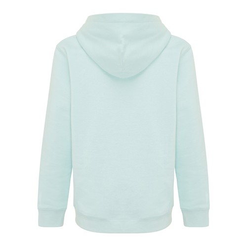 verde menta IQONIQ Yengo Sudadera Capucha Infantil Algodón Reciclado