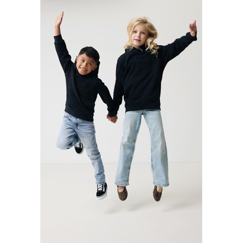Sudadera Iqoniq Yengo capucha de algodón reciclado niños
