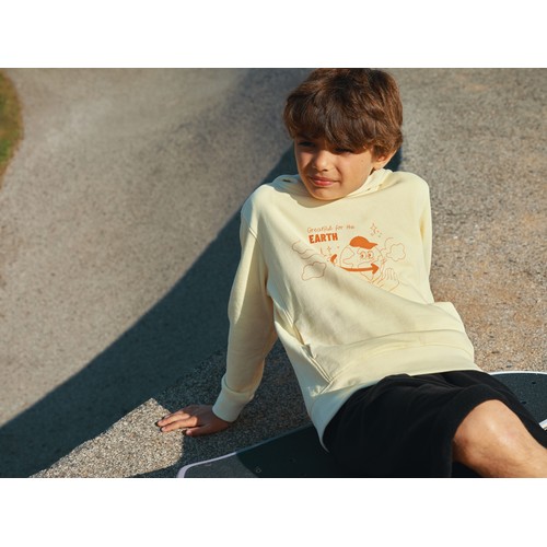 Sudadera Iqoniq Yengo capucha de algodón reciclado niños