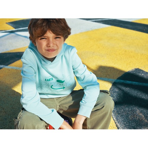 Sudadera Iqoniq Yengo capucha de algodón reciclado niños