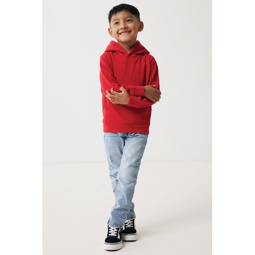Sudadera Iqoniq Yengo capucha de algodón reciclado niños
