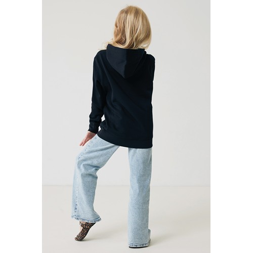 black IQONIQ Yengo Sudadera Capucha Infantil Algodón Reciclado