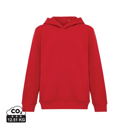 red IQONIQ Yengo Sudadera Capucha Infantil Algodón Reciclado