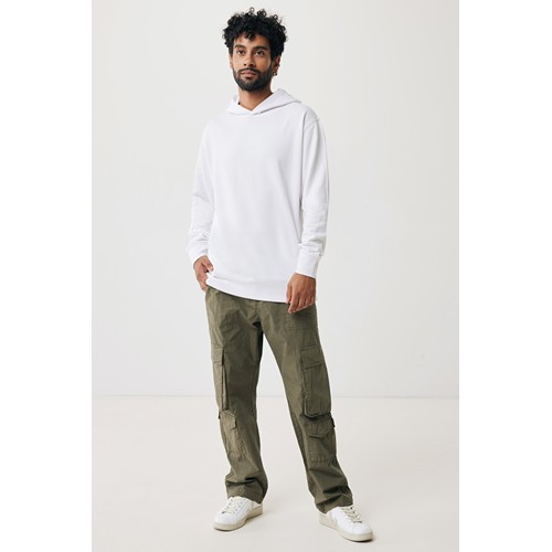 white IQONIQ Yengo Sudadera Capucha Algodón Reciclado