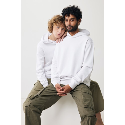 white IQONIQ Yengo Sudadera Capucha Algodón Reciclado