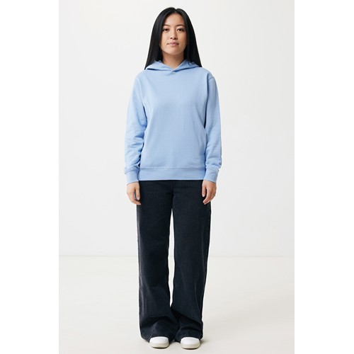 azul celeste IQONIQ Yengo Sudadera Capucha Algodón Reciclado