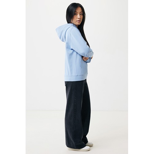 azul celeste IQONIQ Yengo Sudadera Capucha Algodón Reciclado