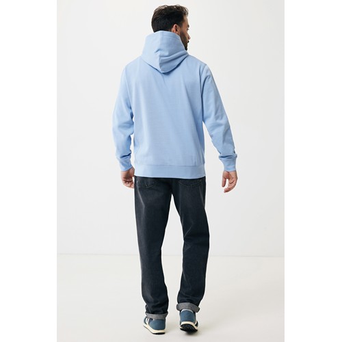 azul celeste IQONIQ Yengo Sudadera Capucha Algodón Reciclado