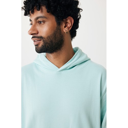 verde menta IQONIQ Yengo Sudadera Capucha Algodón Reciclado