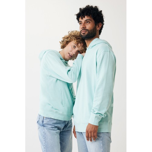 verde menta IQONIQ Yengo Sudadera Capucha Algodón Reciclado
