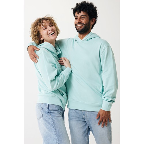 verde menta IQONIQ Yengo Sudadera Capucha Algodón Reciclado