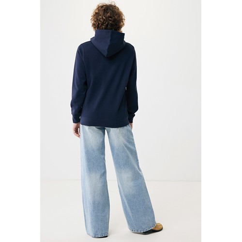 azul marino IQONIQ Yengo Sudadera Capucha Algodón Reciclado