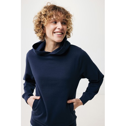 azul marino IQONIQ Yengo Sudadera Capucha Algodón Reciclado